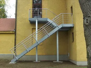 Metalltreppe als Beispiel für den Treppenbau